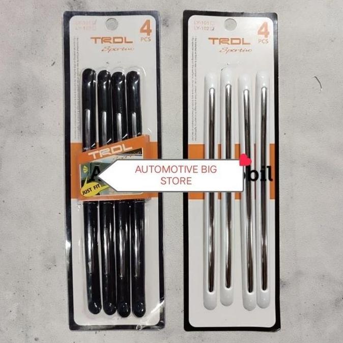 BUMPER GUARD / DOOR GUARD PANJANG KARET PELINDUNG PINTU HITAM / PUTIH BEST SELLER