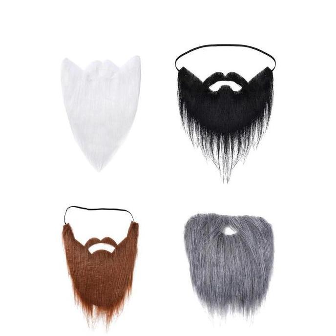 SERICUSS Fake beard Panjang Jenggot Palsu Untuk Kostum Cosplay halloween Jenggot imitasi palsu False