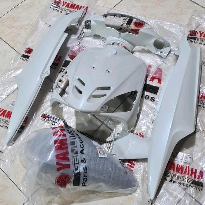 BODY MIO SPORTY PUTIH ORIGINAL 5TL YAMAHA BODY ALUS FULLSET MIO SPORTY MOTORCYCLE HEMAT