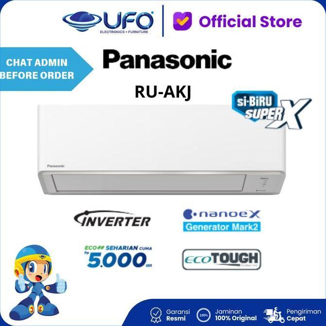 AC PANASONIC 1 PK DELUXE INVERTER NANOE-X CSRU9AKJ