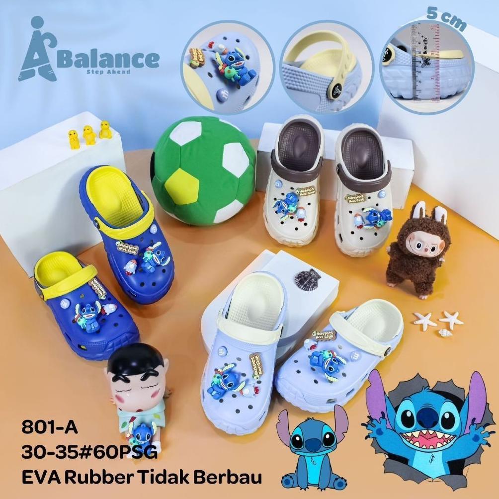 new deals sandal baim anak bae clog lilo & stitch / sandal anak laki laki croc lilo & stitch balance