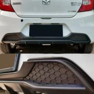 Honda Diffuser Bumper Belakang Brio Rs 2018-2021 Bahan Abs Hitam Untuk Honda Brio Rs Ready
