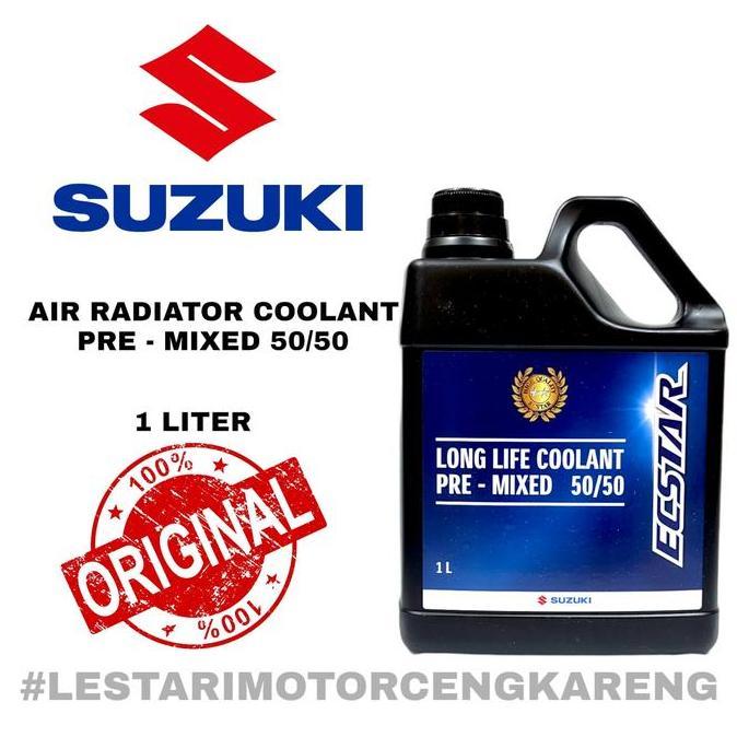 Suzuki AIR RADIATOR ECSTAR LONG LIFE COOLANT 50/50 ASLI SGP 100% 1 LITER TAHAN PANAS Anti Karat & An