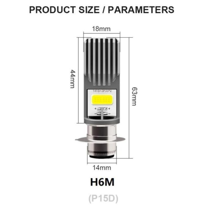 HOT SALE Lampu Depan LED Motor Bebek Matic 2 Sisi H6 12Volt HID AC DC Super Terang Universal