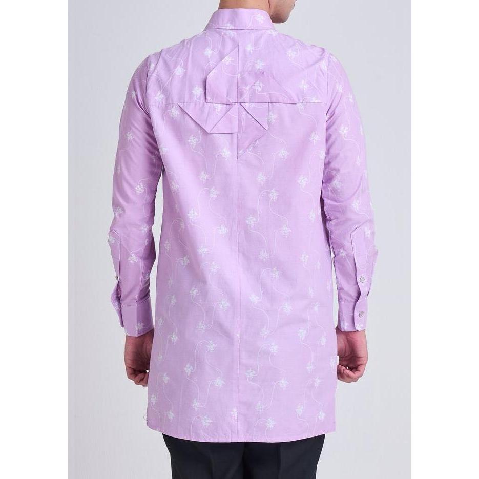 Lilac Gama Batik Shirt - OE x Wilsen Willim