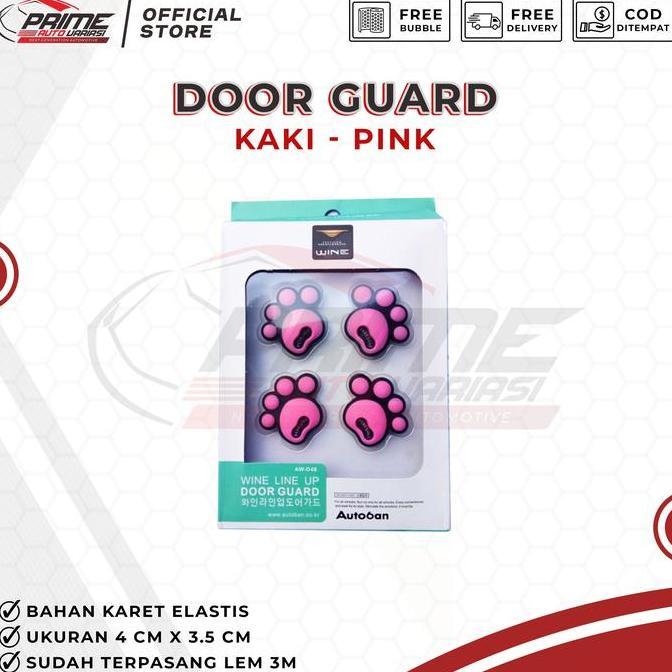 Door Guard - Pengaman Pintu Mobil Universal - Karakter Kaki Pink Harga Spesial