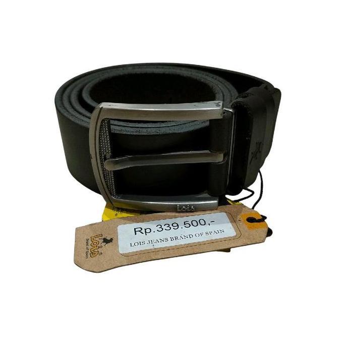 sabuk kulit pria lois orinal hitam