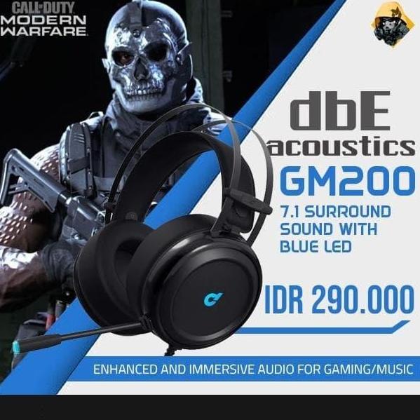 Giocare- Dbe Gm200 7.1 Virtual Surround Sound Gaming Headset / Headphone