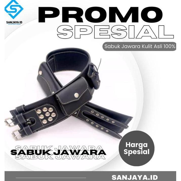 Sabuk Jawara Kulit Asli 2 Gesper Kulit Sapi Asli Orinal 100% Ikat Pinggang Jawara Kulit Asli Orinal 