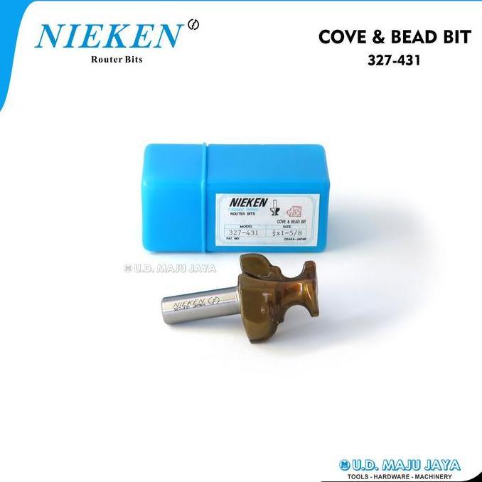 Best Seller Nieken Router Bits 327-431 ( Mata Profil Cove & Bead Bit )