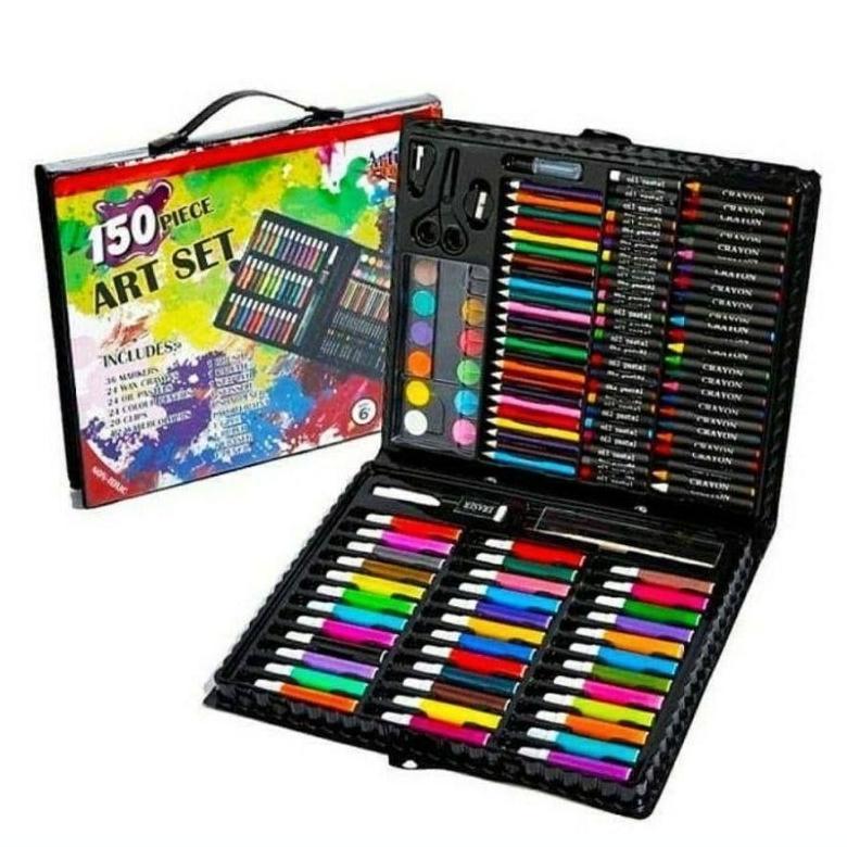 big sale crayon pensil warna set lengkap spidol150pcs