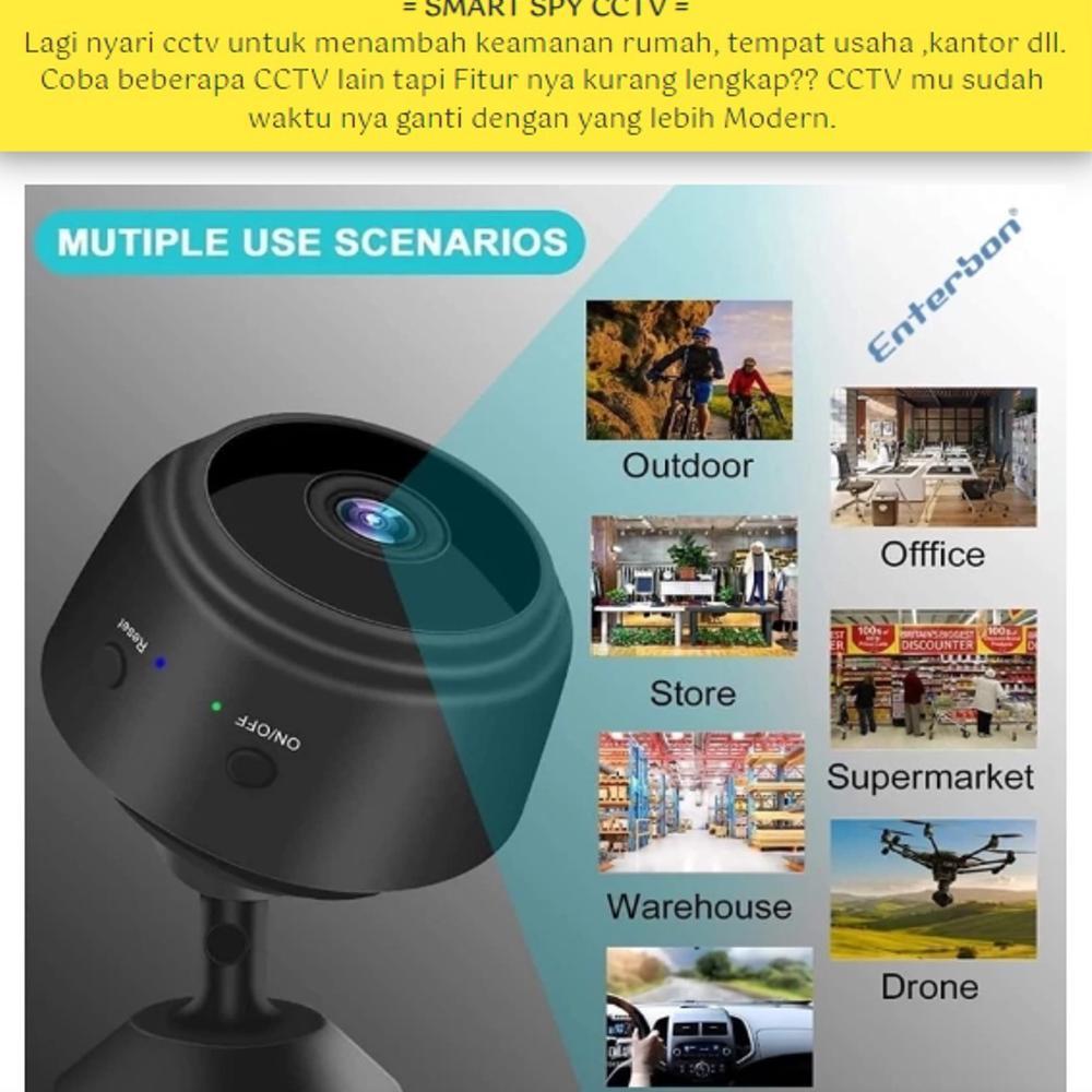 NOAHCOLLECTION A1 CCTV WIFI MINI TERSEMBUNYI TANPA KABEL JARAK JAUH LEWAT HP PORTABLE TAFFWARE MINI 