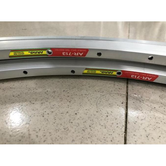 VELG RIMS ARAYA AR 713 SILVER 622 x 15c RIM BRAKE NOS VINTAGE ROADBIKE