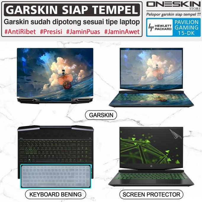 TERMURAH - Garskin Laptop Keyboard Screen Protector HP 15-dk dk1064tx dk1079tx FB