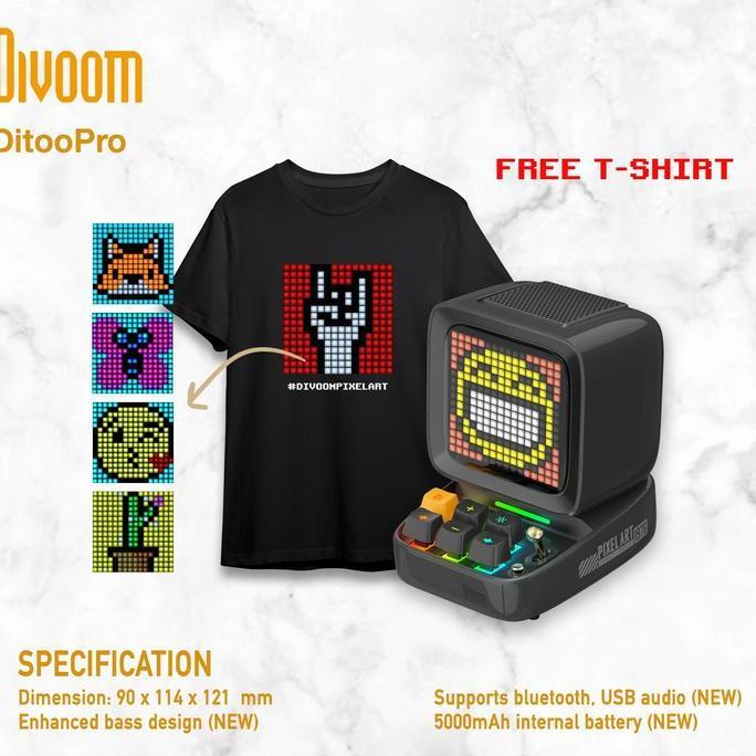 Divoom Ditoo Pro Speaker With Pixel Art
