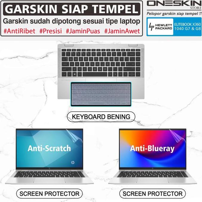 TERMURAH - Garskin Laptop Screen Keyboard Protector HP EliteBook x360 1040 G7 G8