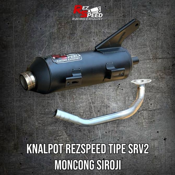 Knalpot Rez Speed Tipe SRV2 Standar Racing model Moncong Shiroji dan Kimochi Vario 125 150 Beat New 