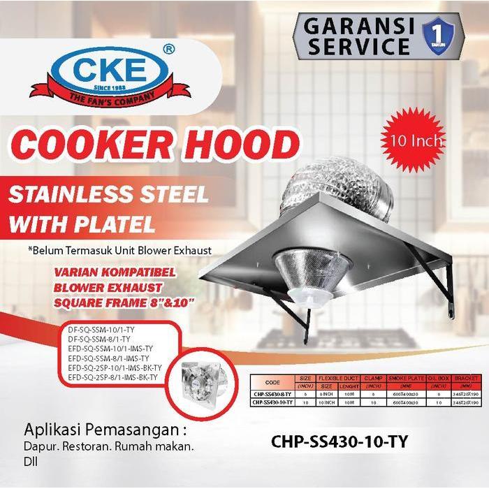 KITCHEN EXHAUST FAN COOKER HOOD KOMPOR STAINLESS STEEL PENYEDOT ASAP 8 10 INCH KIPAS SEDOT HISAP ASA