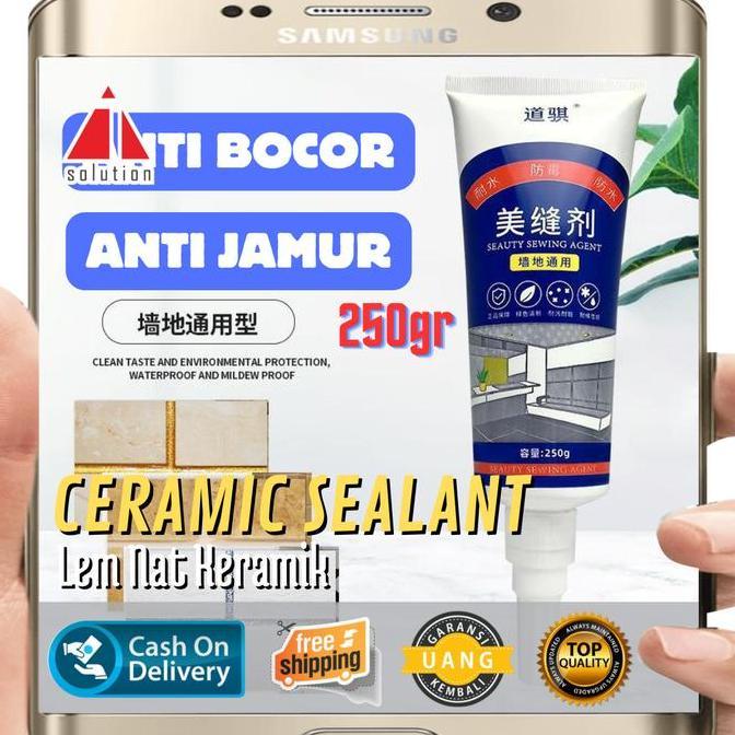 JIDZRUN Lem Keramik Anti Bocor Waterproof Universal Sealant 250g - Lem Nat