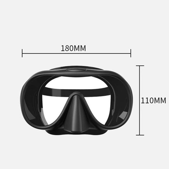 HILYAWN Kacamata Renang Snorkel Diving Anti-kabut Kaca Tempered HD Masker Selam Snorkel Dan Diving S