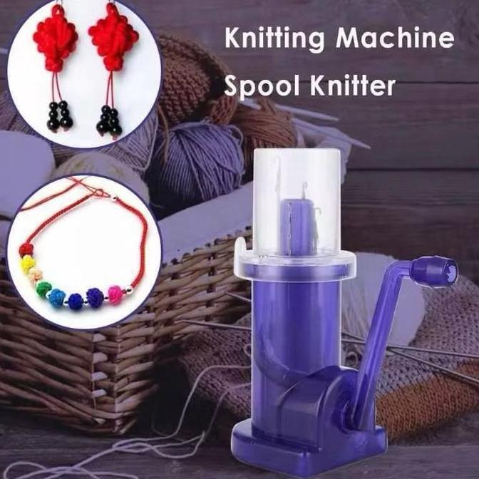 BAQDUNIS Termurah Alat Rajut Otomatis Mesin Rajut Putar Embellish-Knit Knitting Machine Spool