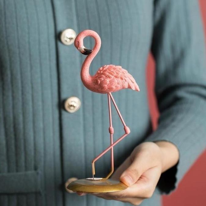 HILYAWN Vinnatsu Buah Dekorasi Taman Halaman Plastik Flamingo Merah Muda/Dekorasi Flamingo Merah Mud