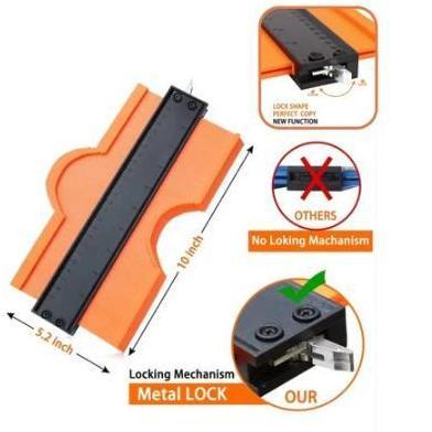OREJELA Alat Mal Profil Contour Gauge Duplikator Copy Profil Gipsum Keramik Ukuran 10 inch 25 cm Ala