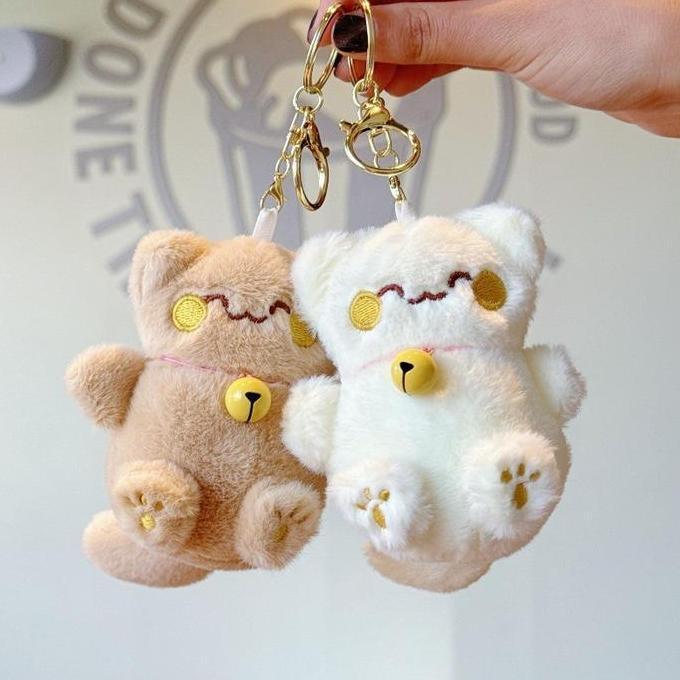 Vinnatsu Gantungan Kunci Boneka /Gantungan Kunci Kucing/ Keychain Cute Cat / Gantungan Tas Boneka Im