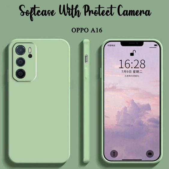 BEST SALE Softcase Macaron Polos Camera Protect For Oppo A16 - Case HP Oppo A16 - Casing HP Oppo A16