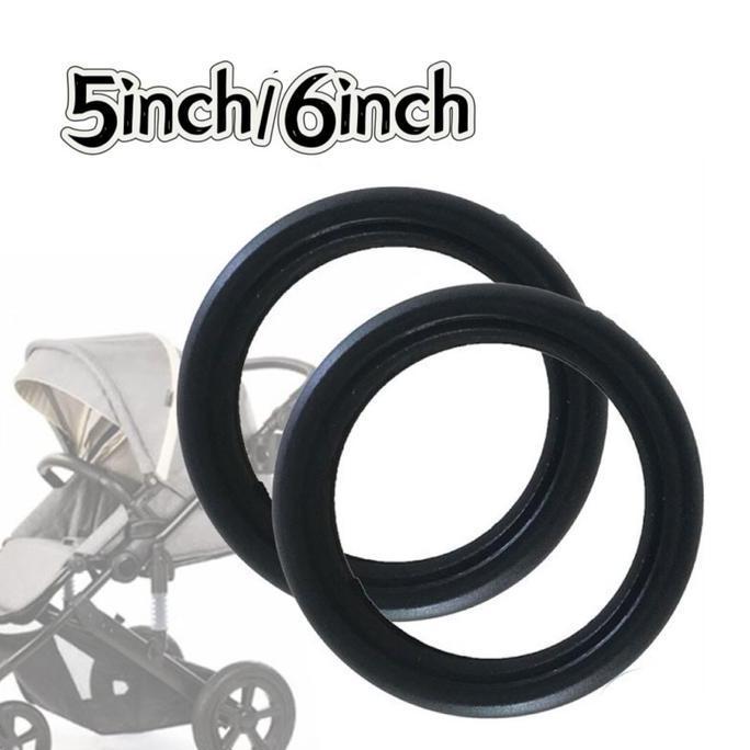 JINGEIZ Roda Karet Aksesoris Stroller Bayi Universal Ban Bit Depan Belakang Stroller / Ban Luar Stro