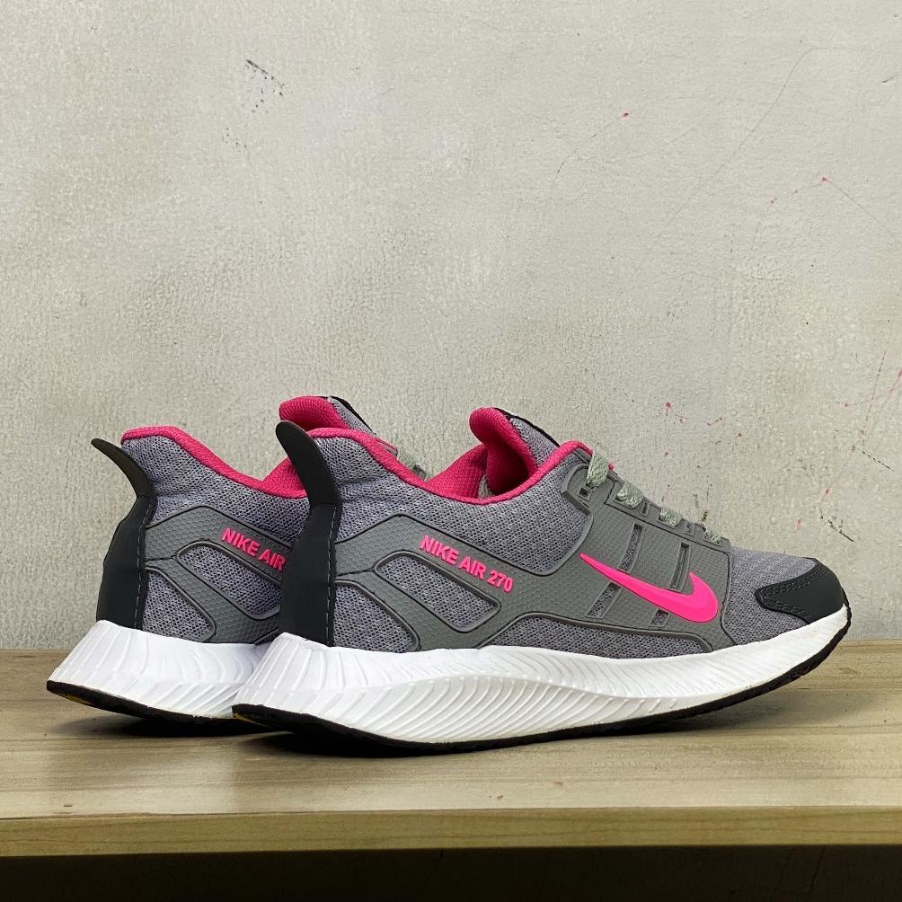 hot sale sepatu senam sneakers wanita cewek running lari joging aerobik warna abu pink putih