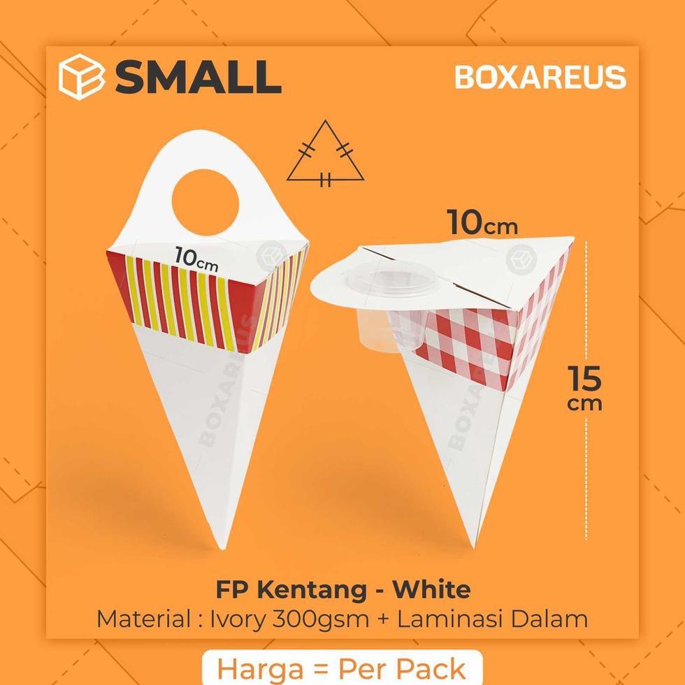 Box Kentang Goreng Dus French Fries Churros Ayam | Fp Kentang White