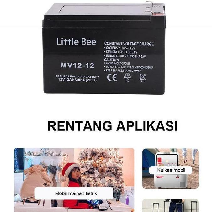 SUBANIKH Aki Battery 8AH msa hitam / aki tangki semprot/aki mobil mainan/aki battery batre accu spra