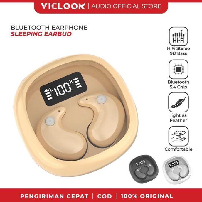 VICLOOK Sleep Headphones Bluetooth 5.4 TWS Wireless Earbuds