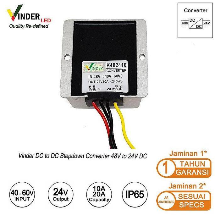 Vinder 48V to 24V DC Step Down Converter