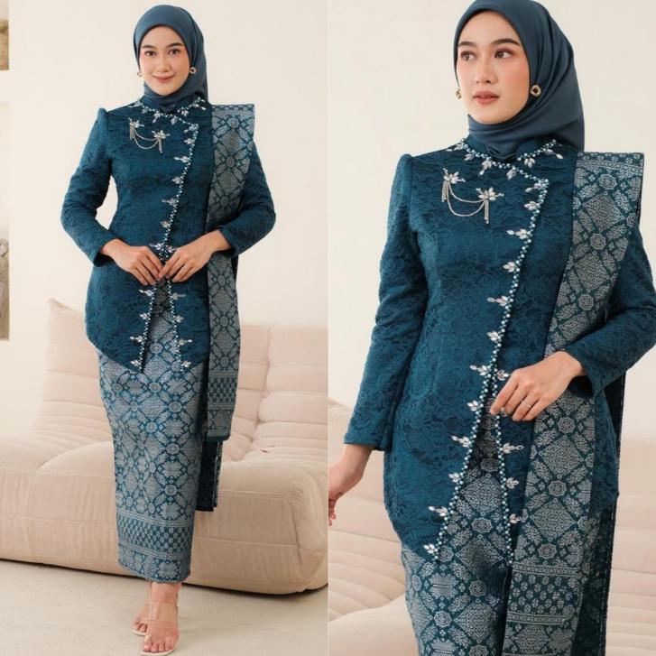 Big Promo Set Kebaya Jawa Janggan Kartini  Slendang Wisuda Lamaran Tunangan Bridesmaid Terbaru 2025