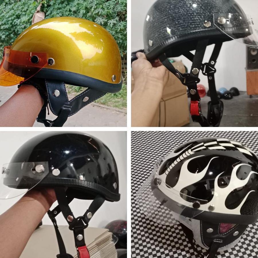 Helm Hd Davidson Moge Custom Mx.700 Free  Ped