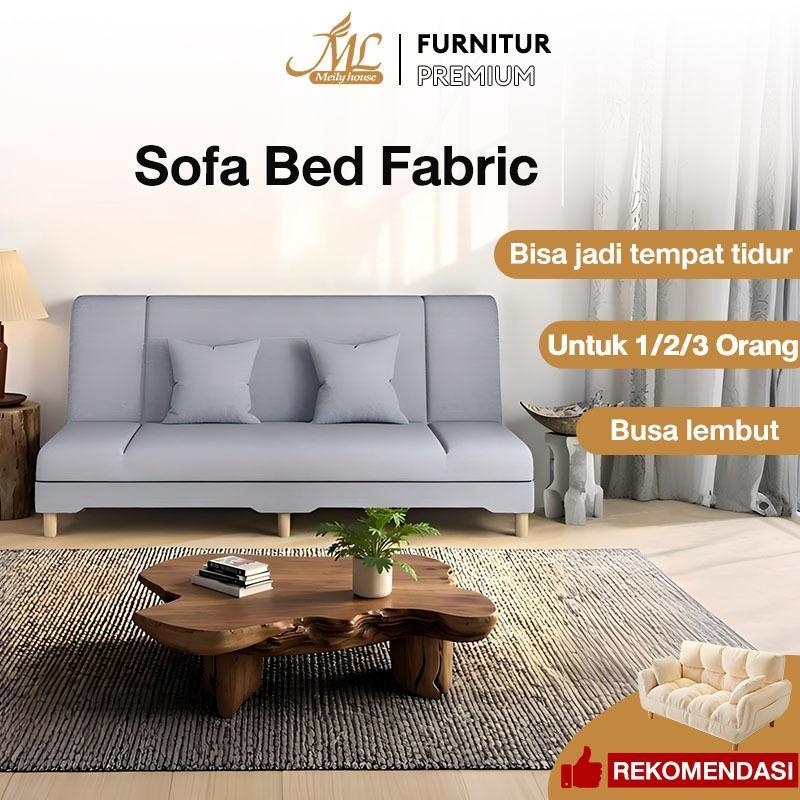 Sofa Bed Fabric - Abu-Abu Sofa Multifungsi Sofa Bed Tua Tempat Duduk Multifungsi Sofa Tidur 2In1