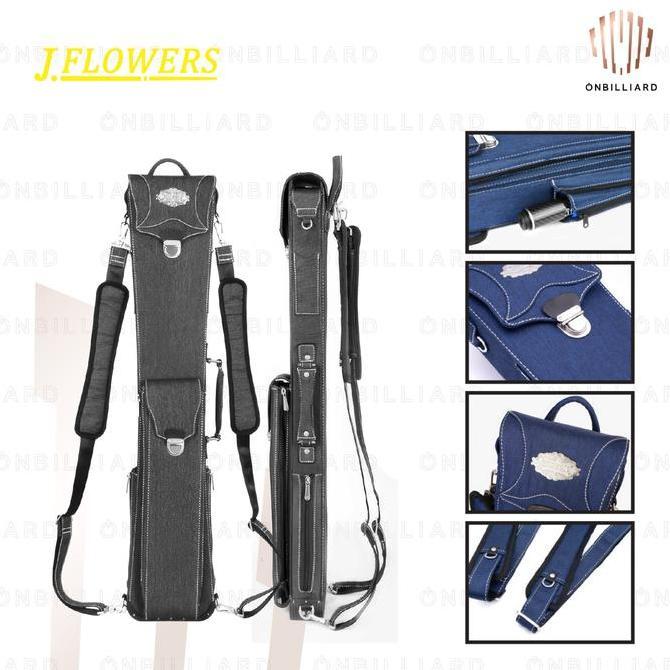 Jflowers Trojan Jf0056 Tas Stick Billiard 3X4 3B4S Cue Soft Case Jfs Jf