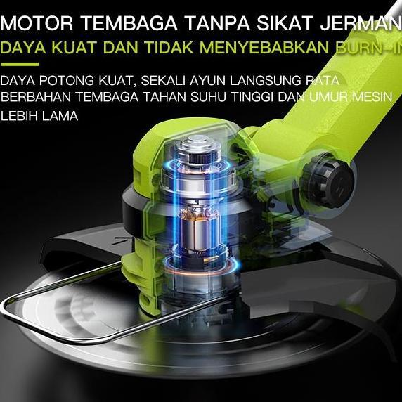 Parkz- Zper Mesin Potong Rumput Pemotong Rumput Listrik Pemangkas Rumput Dengan Baterai Li-Ion Zp003