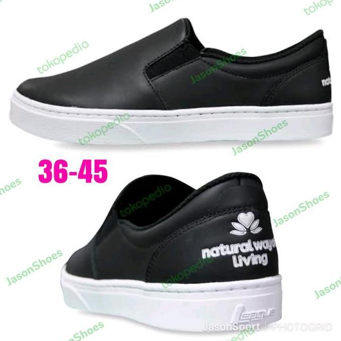 Sepatu League Hitam Slip On Ordinary U Sneakers shoes Unisex Orinal