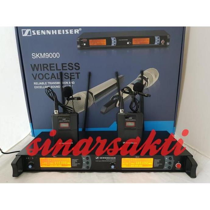 Vocale- Mic Wireless Sennheiser Skm 9000 ( Clip On + Clip On ) Multi Channel