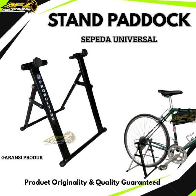 Standar Paddock Sepeda Statis Bike Trainer Fixie Roadbike Mtb Seli Universal Outdoor