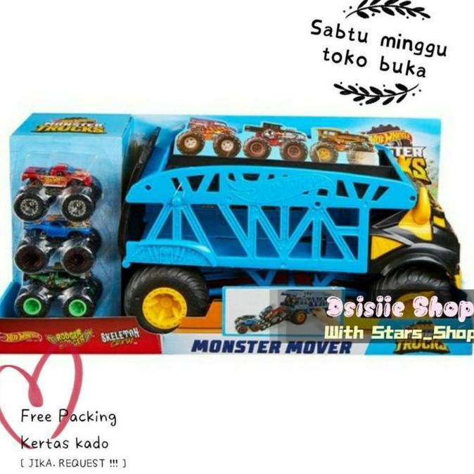 Hot Wheels Monster Truck Monster Mover Truck Original / Mainan Track