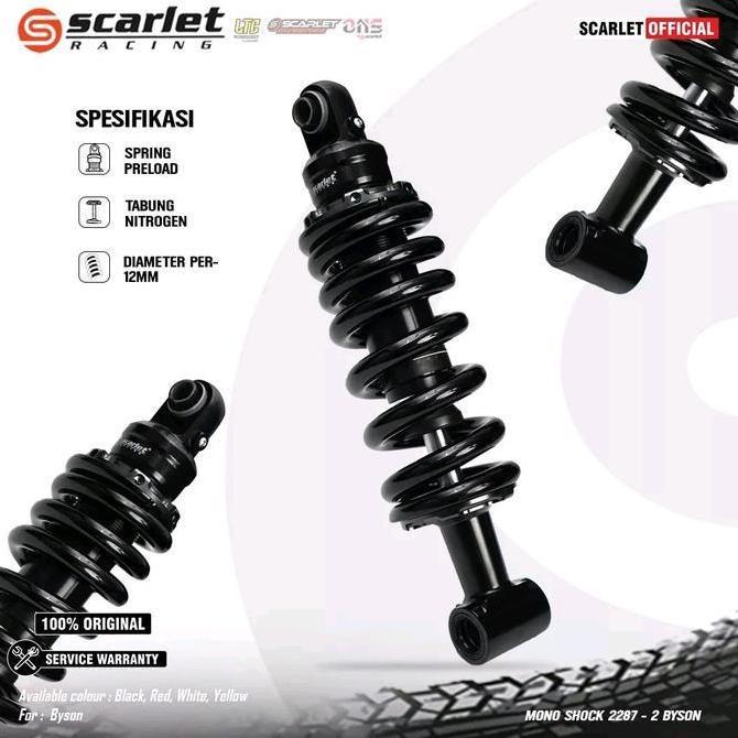 Monoshock Belakang Byson Scarlet Racing Shockbreaker Mono Shock Scarlet Yamaha Byson #Gratisongkir O