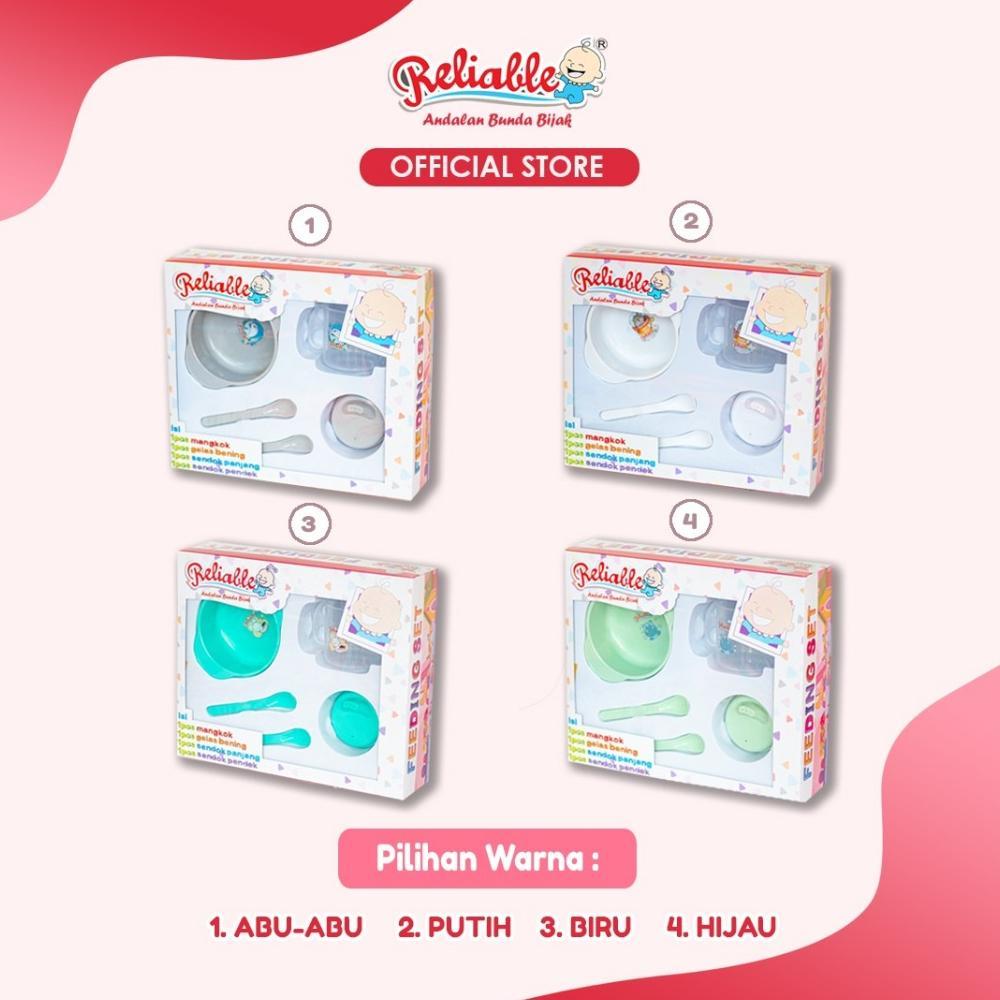 Ready stok Reliable Feeding Set Tempat Makan kecil Bayi