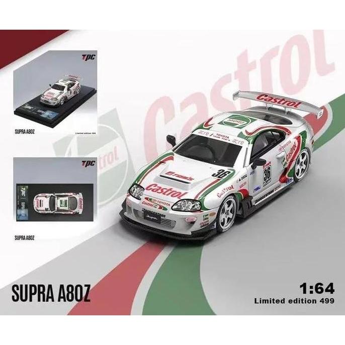 TPC 1/64 Toyota Supra AZ80 Castrol Diecast