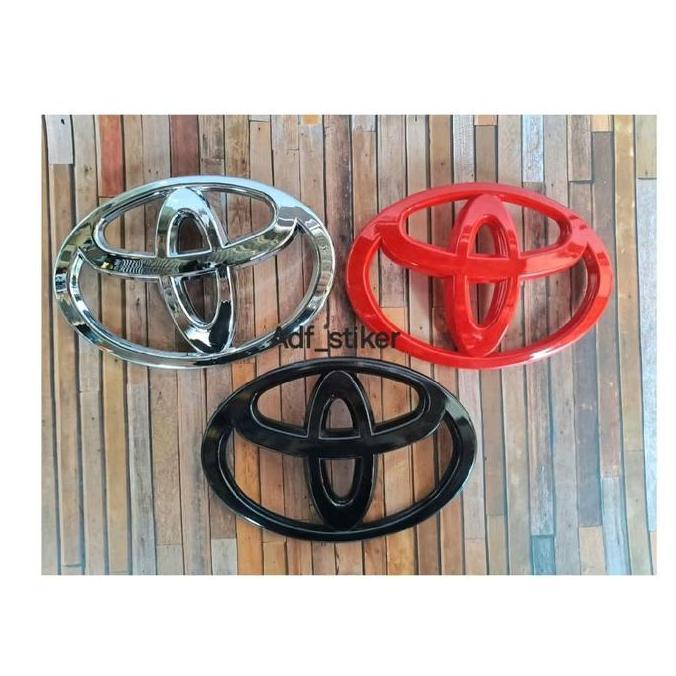 LOGO GRILL DEPAN TOYOTA INNOVA REBORN 17CM / EMBLEM LOGO DEPAN TOYOTA INNOVA REBORN 2016 - 2021 UKUR