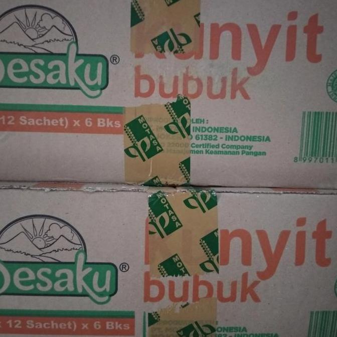 Bumbu Desaku Kunyit Bubuk 10 gr 1 Dus Karton isi 432 pcs (6 pak x 72) KS