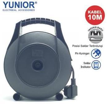 Yunior Ly-110Sk Kabel Roll Box Welto 4 Lubang + Saklar 10M Ly-110 Sk Tbk